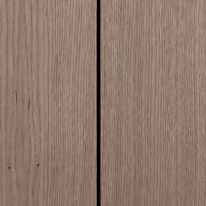 Veggpanel MDF, eik, ubehandlet med 1 spor