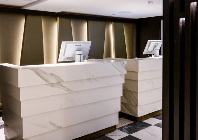 Britannia Hotell - diffusorer på veggene og spiler levert av Otretek AS