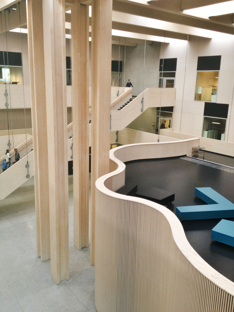Prosjekt_Nord_Østerdal _VGS_02 Nord-Østerdal Videregående skole - Spiler på vegg og himling levert av Otretek AS